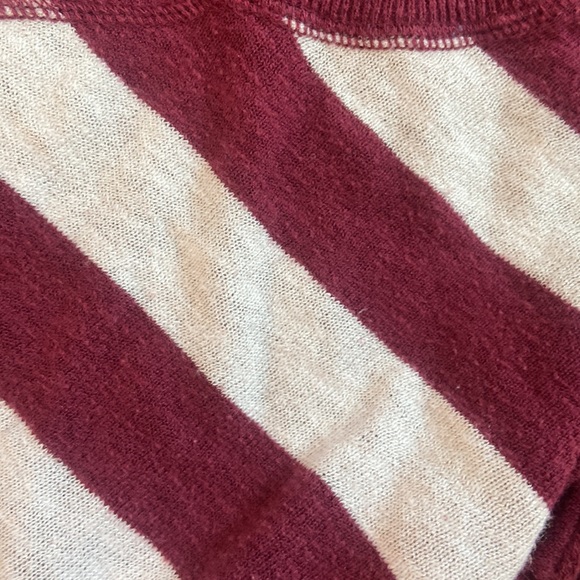 Striped Maroon Sweater - Picture 4 of 4